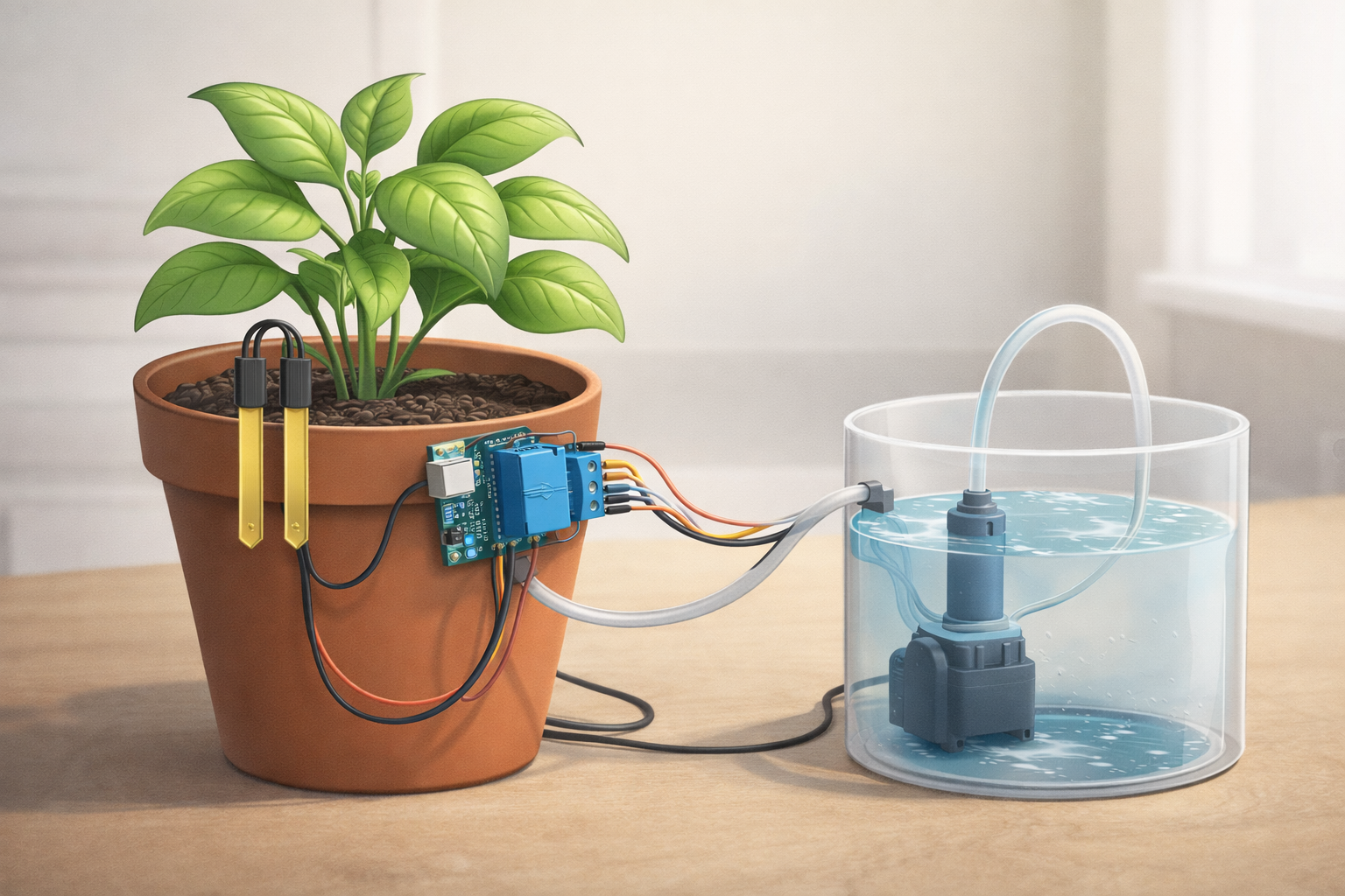 Diagram showing different types of sensors and their applications